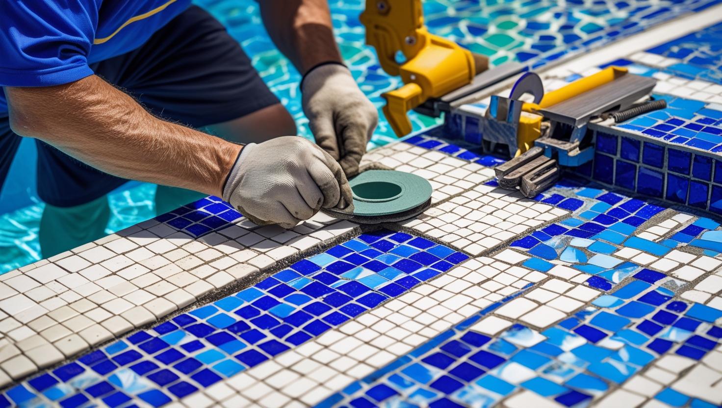 Swimming Pool Tiling, Fixing & Maintenance Service